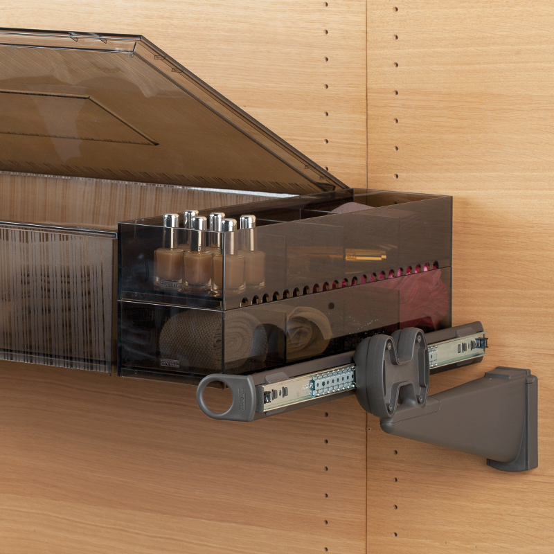 Jolly modern-design storage compartment - brown fumè 3